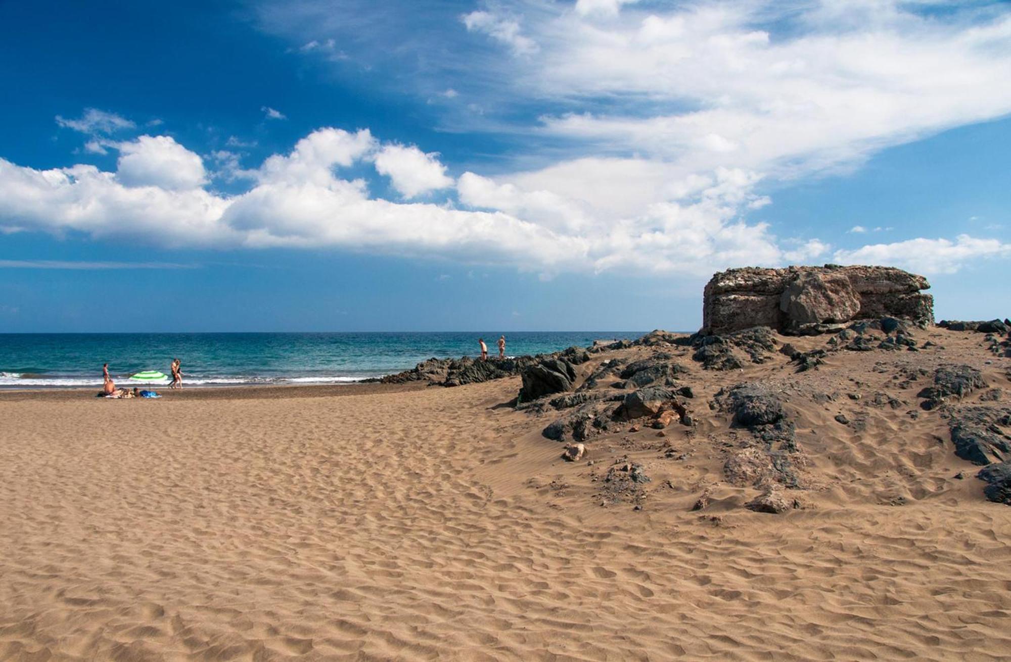 Beachfront Apartment Las Burras Mra 02 San Agustín Kültér fotó